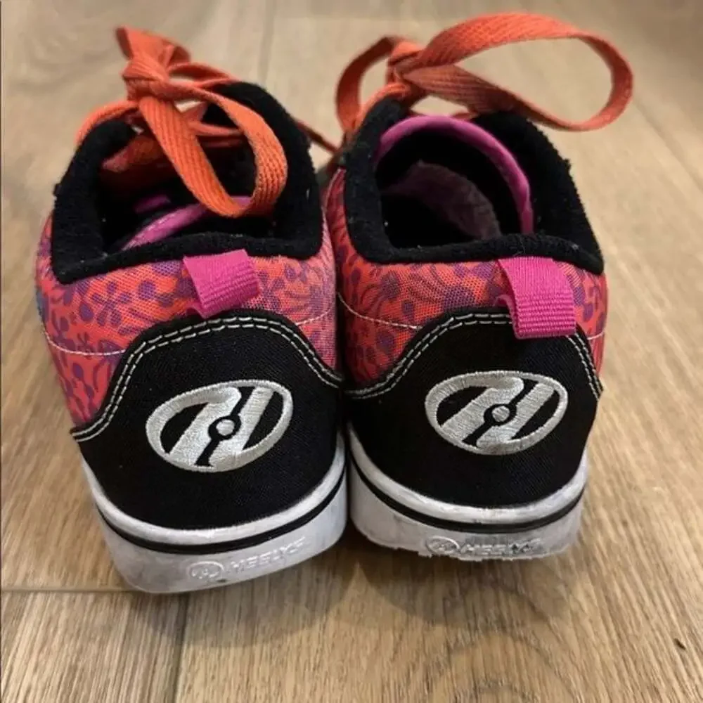 Heely’s Kids Pro 20 Black/Berry/Coral Sneakers Size 1